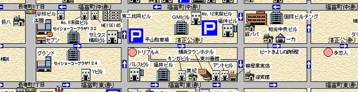 清正公通り周辺MAP
