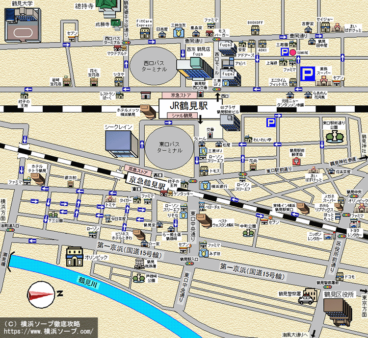 鶴見MAP