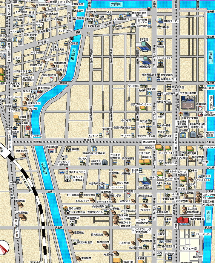 1956年の横浜トルコ風呂MAP